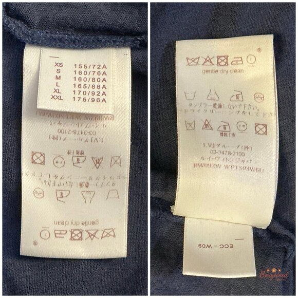 Louis Vuitton Women's Navy Blue Top Size Medium - Picture 6 of 7